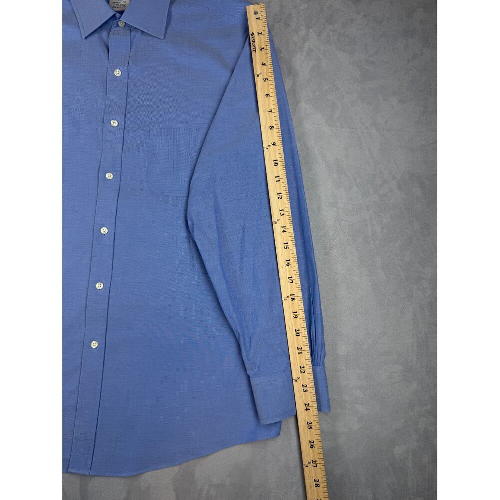 Brooks Brothers Men's 15.5-33 Regent Fit Blue LS Non-Iron Supima Shirt NWOT - Picture 9 of 11
